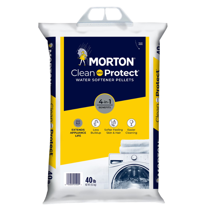 Morton Clean and Protect Water Softener Salt Pellets, 40 lb gallery