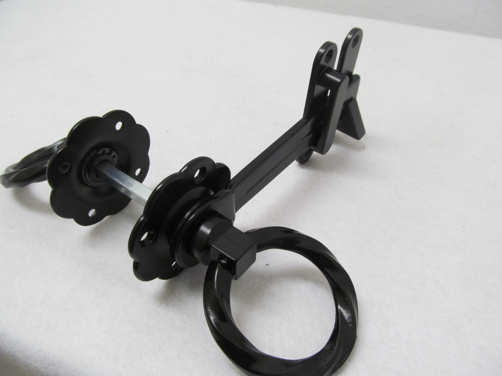 Twisted Gate Ring Latch Decorative Vintage Style Opens from Both Sides gallery