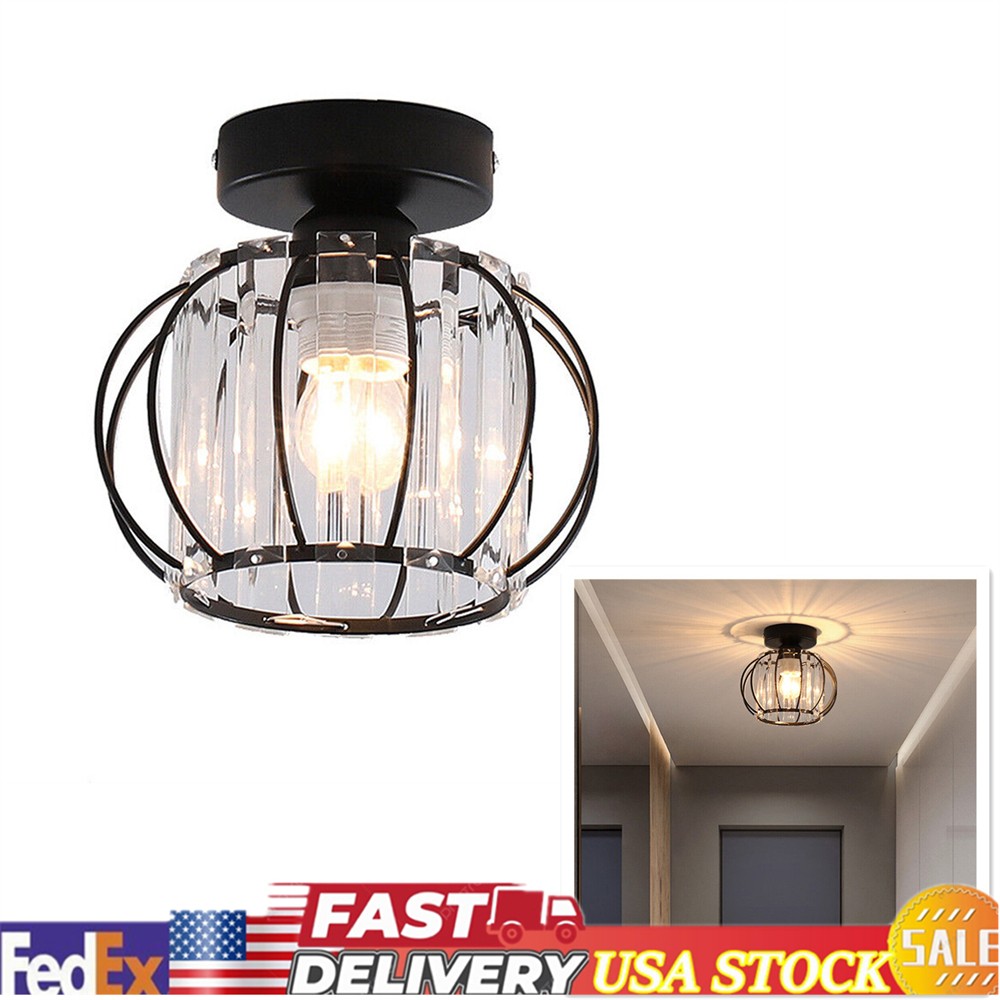 Flush Mount Ceiling Light Iron Chandelier E27 Porch Hallway Pendant Lamp Fixture gallery