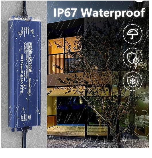 12V 200W LED Driver Waterproof IP67, Ultra Slim LED Transformer 110V AC to 12V D gallery