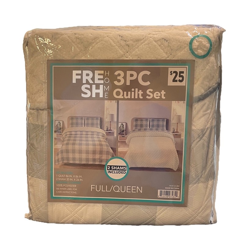 Mainstays Reversible Quilt, Full/Queen Size, New (4 patterns available) gallery