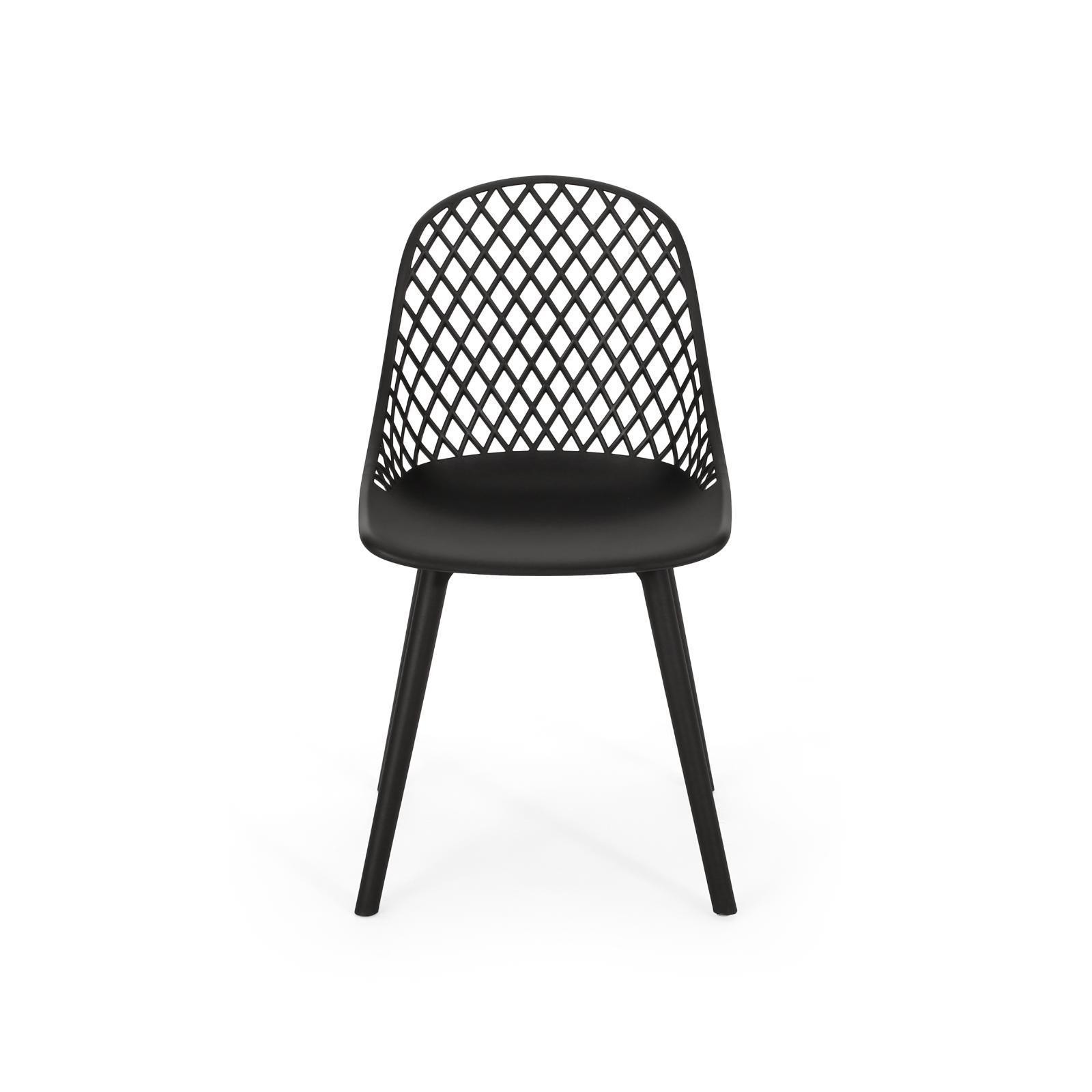 Modern Minimalist Outdoor Chair Set for Dining - Sturdy Weatherproof Frame and gallery