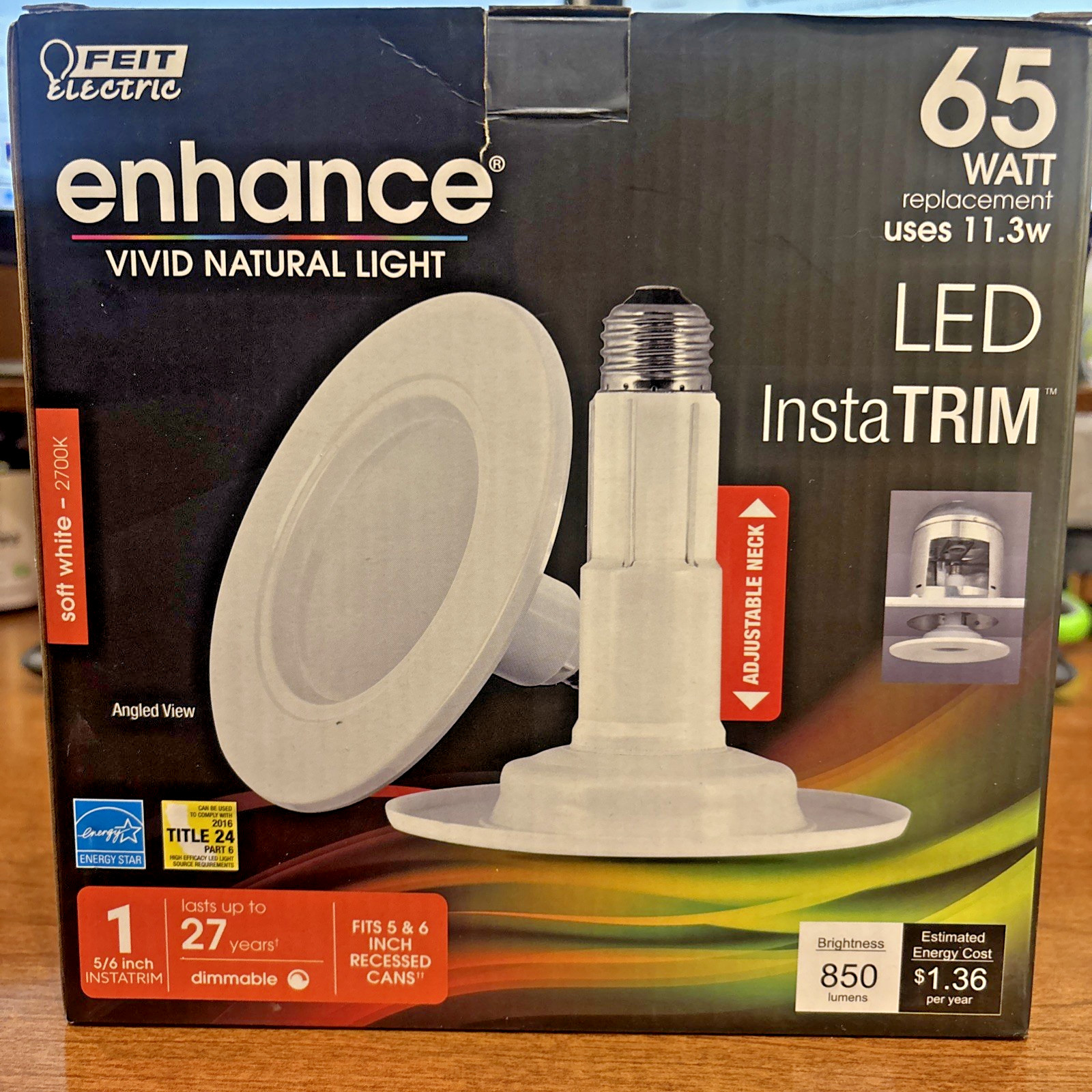 Feit Electric 5/6 in. 65 Watt Equiv LED Soft White Adjustable Neck gallery