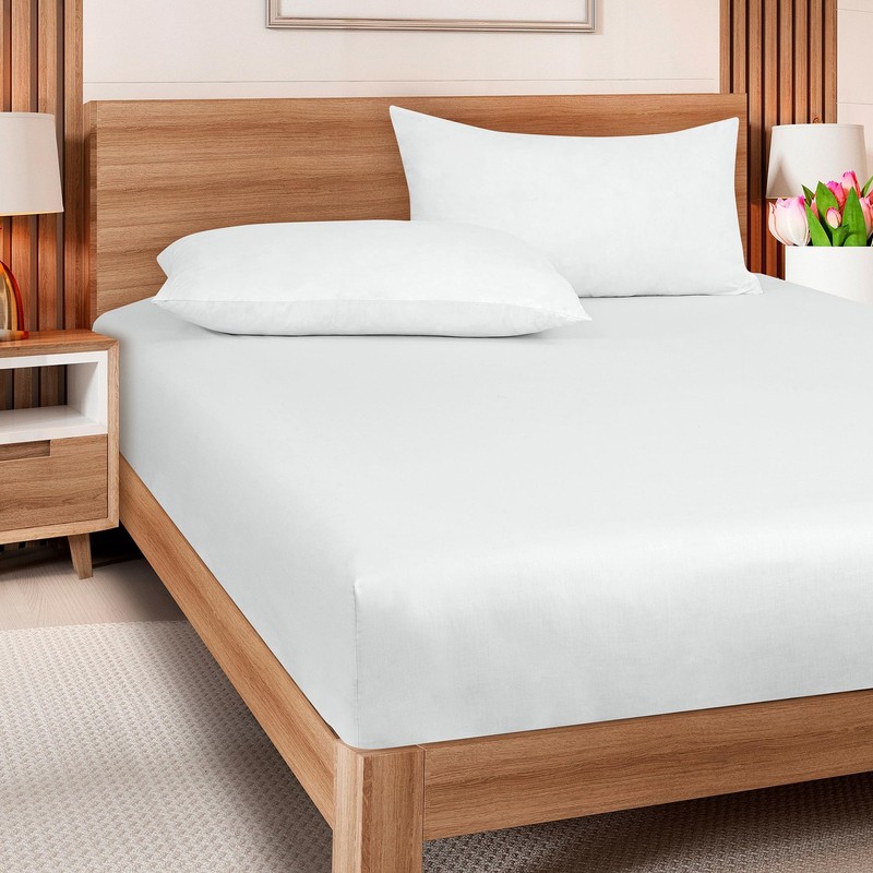 ROYALE LINENS 300 Thread Count 100% Long Staple Combed Cotton Fitted Sheet Tw... gallery