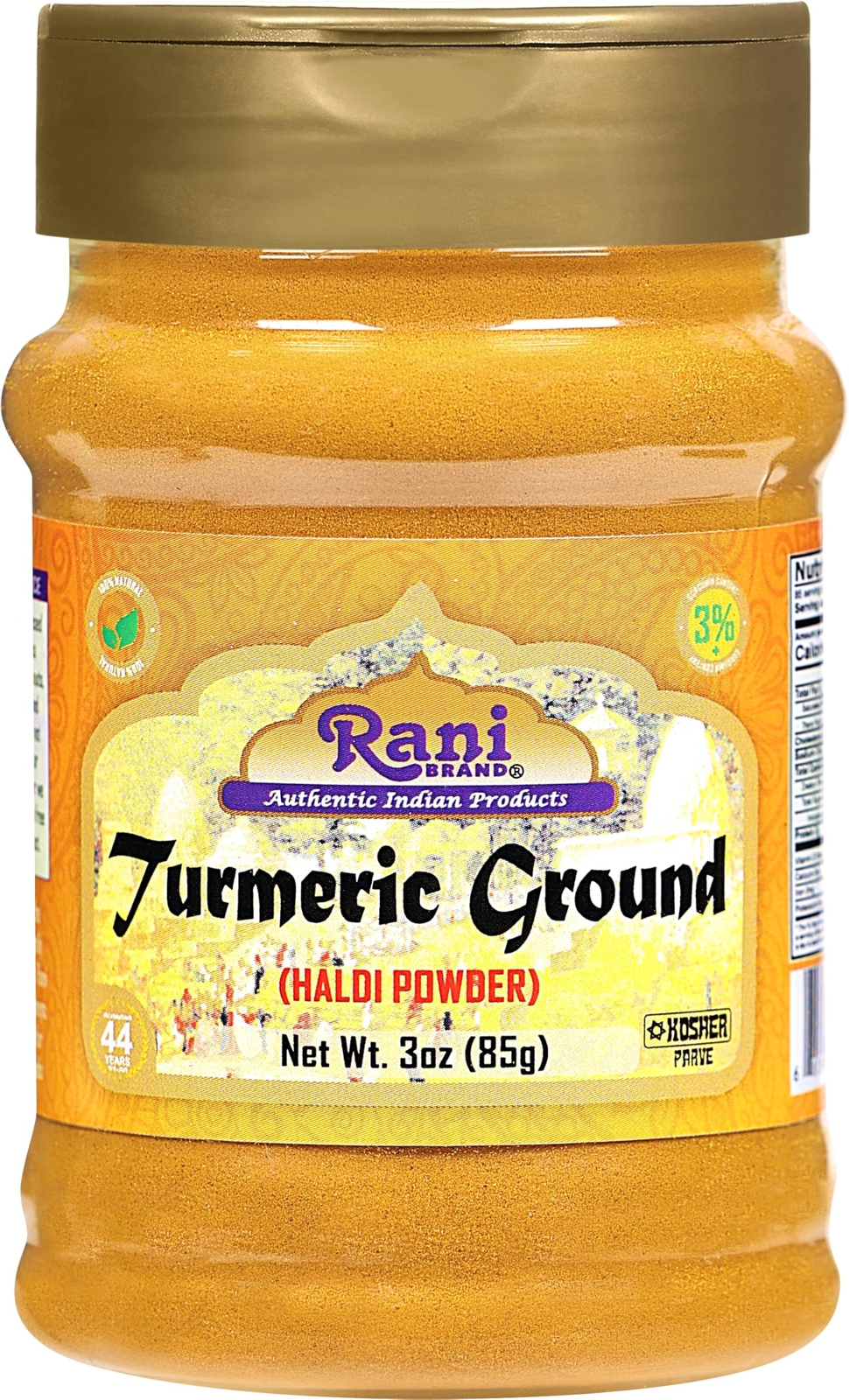 Rani Turmeric (Haldi) Root Powder Spice, (High Curcumin Content) 3oz (85g) gallery