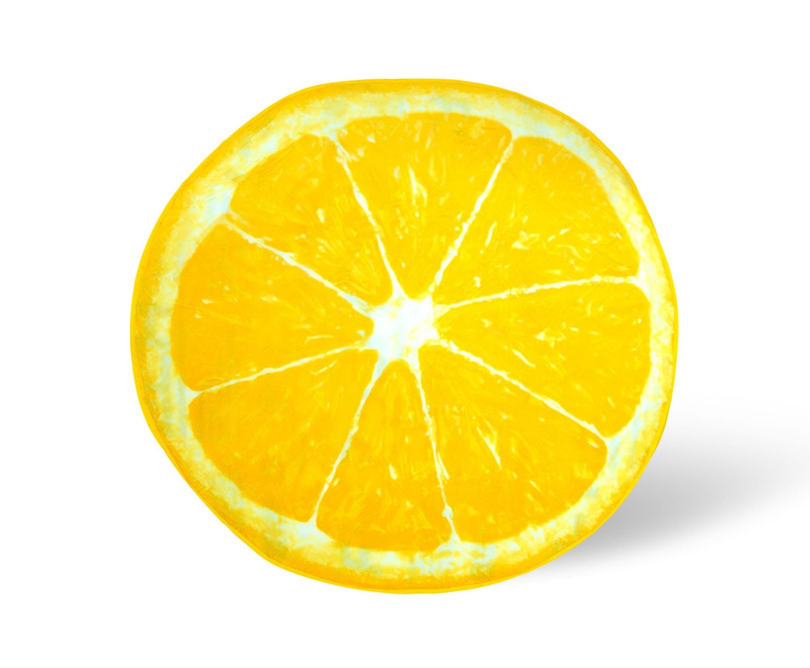 Lemon Slice Round Fleece Throw Blanket | 60 Inches gallery
