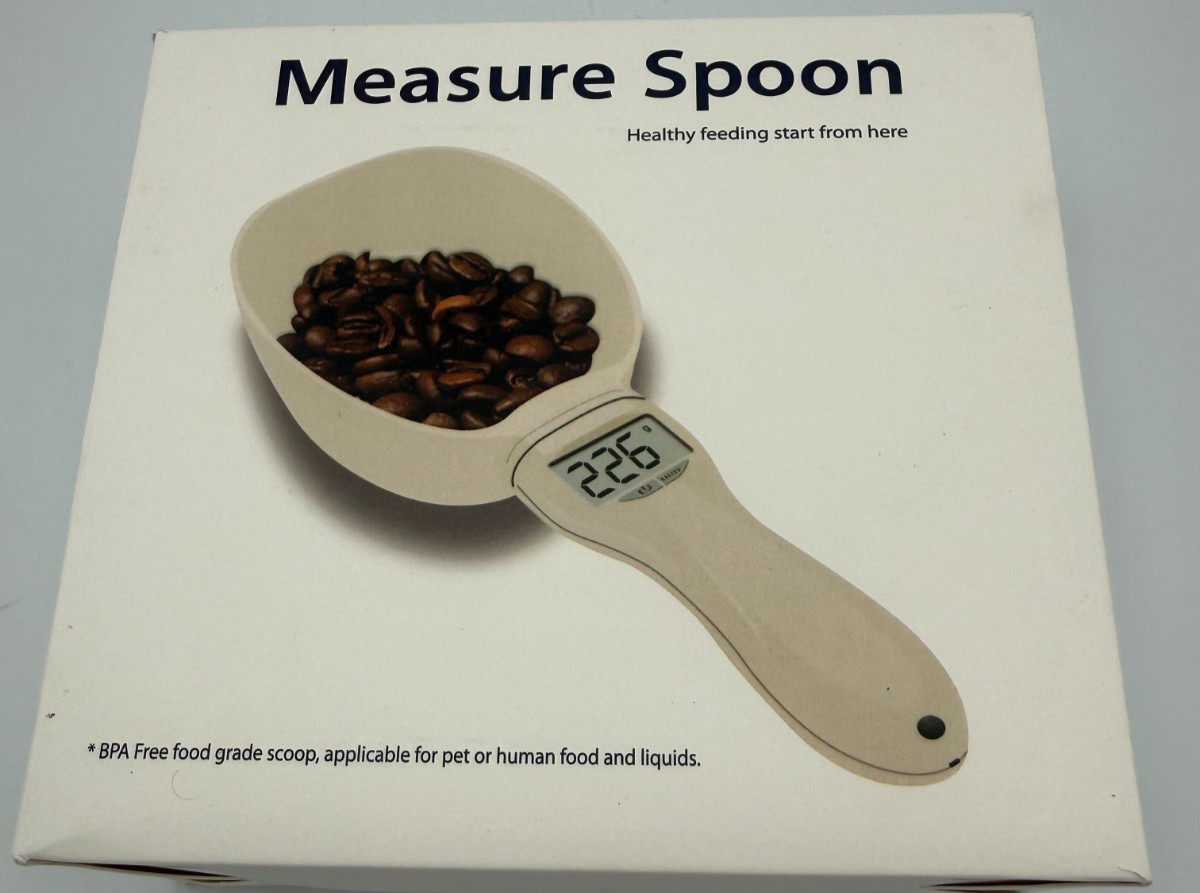 Digital Measuring Spoon Scale - 800g Electronic Kitchen Food Pet Scoop - New gallery