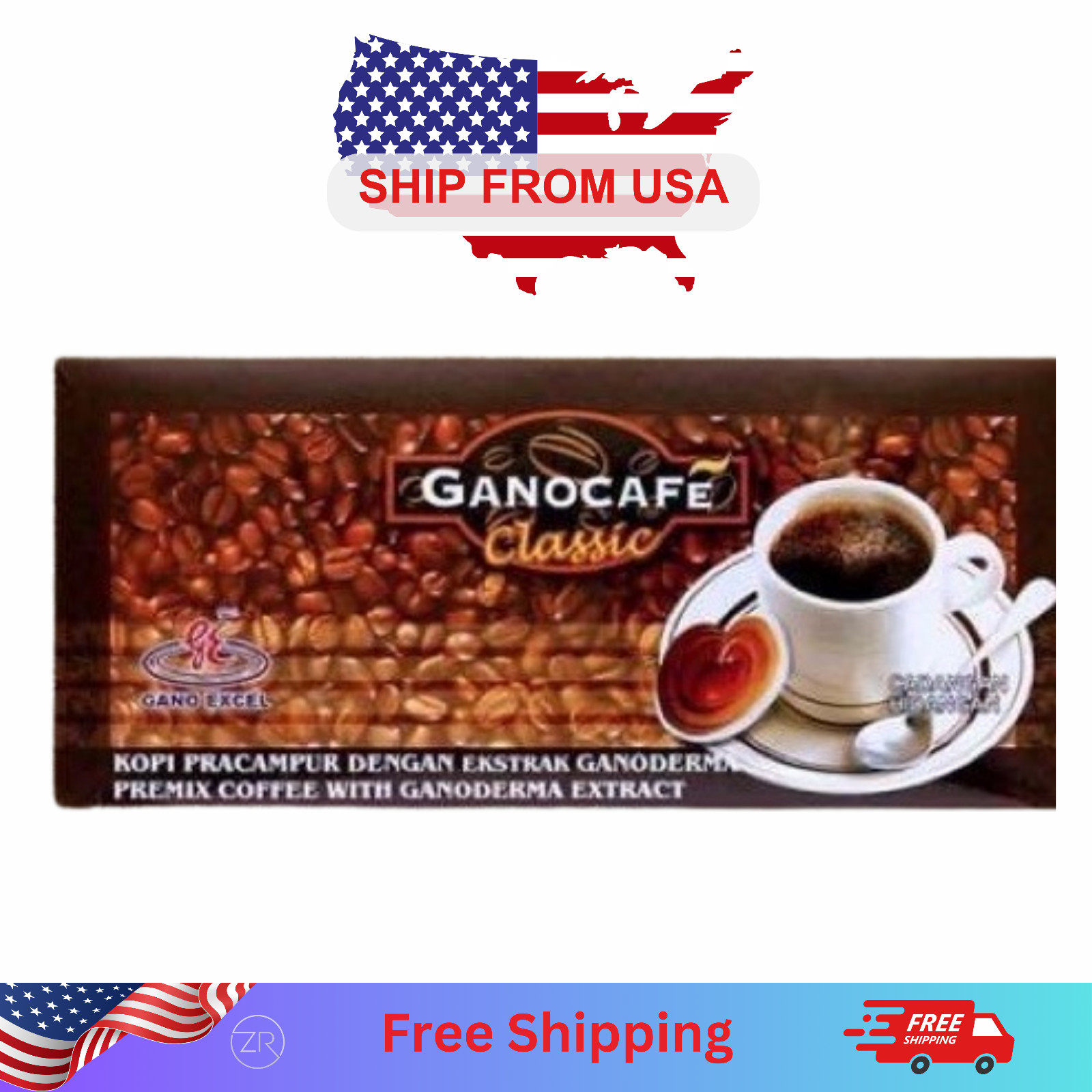 2x 30 Sachets Gano Excel GanoCafe Classic Ganoderma Instant Coffee New gallery