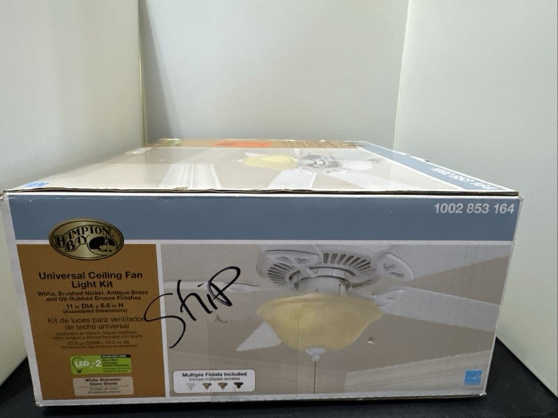 Hampton Bay Universal LED Ceiling Fan Light Kit Multiple Finials included L@@K gallery