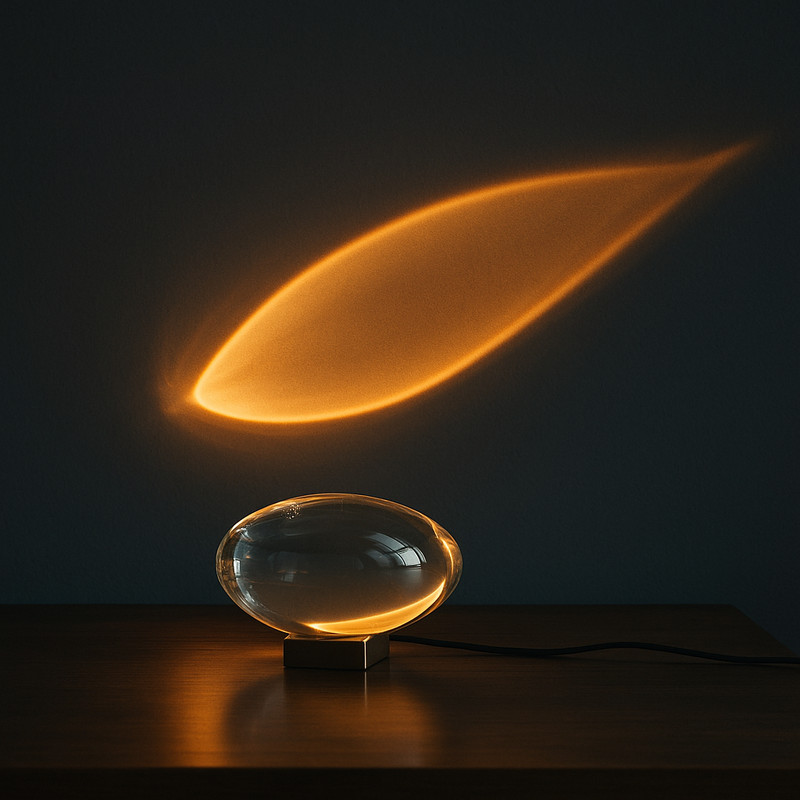 Crystal Eye LED Projector Table Lamp USB Powered 3 Filters Bedside Light Gift gallery