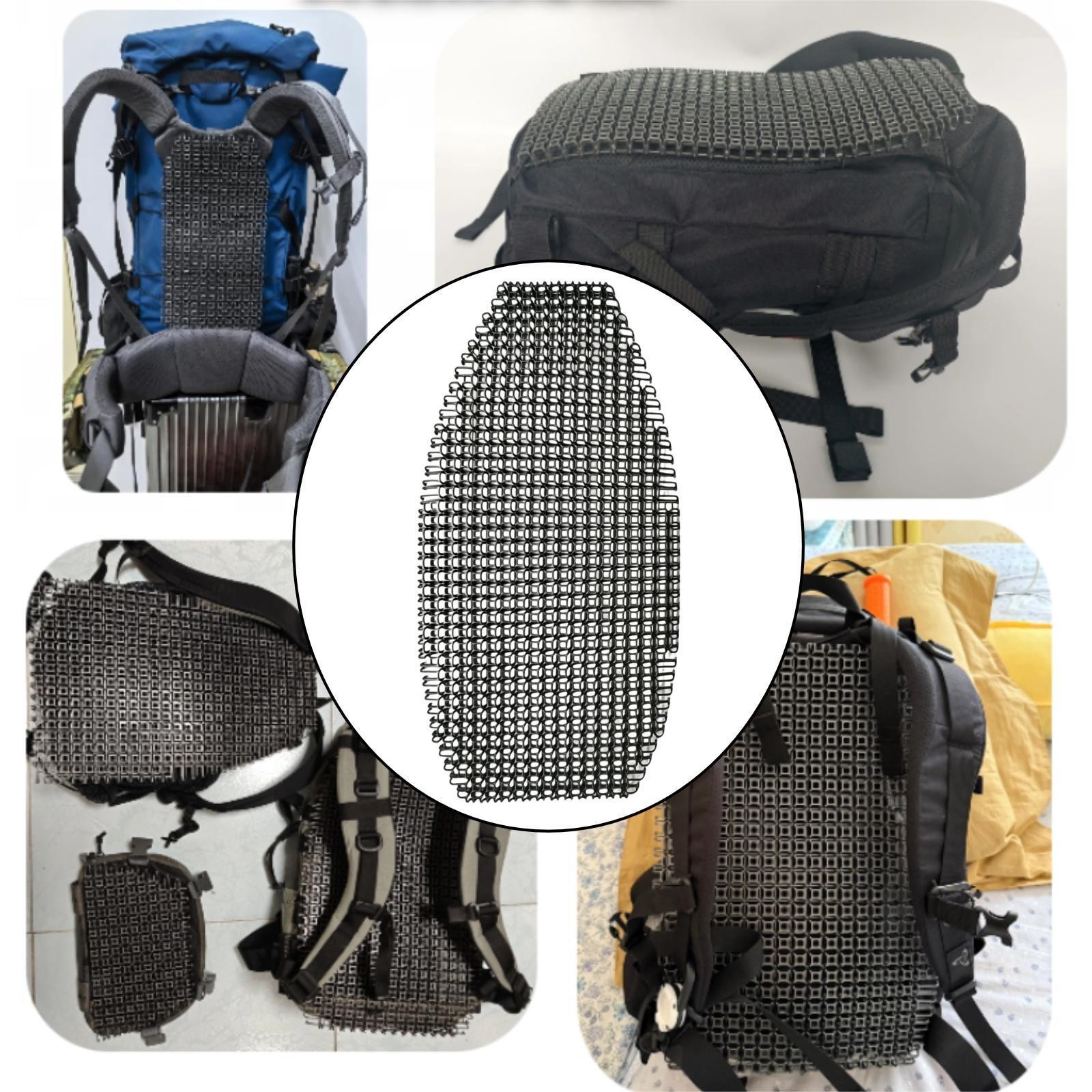 Ventilation Backpack Spacer Lightweight Hollow Commuting Breathable Sturdy 5