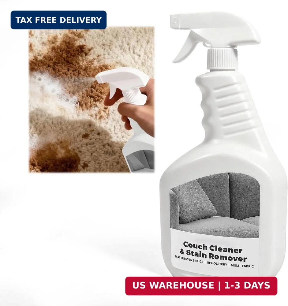 Couch Stain Remover Spray: Multi-Surface Upholstery Cleaner - Pet-Safe Non-Toxic