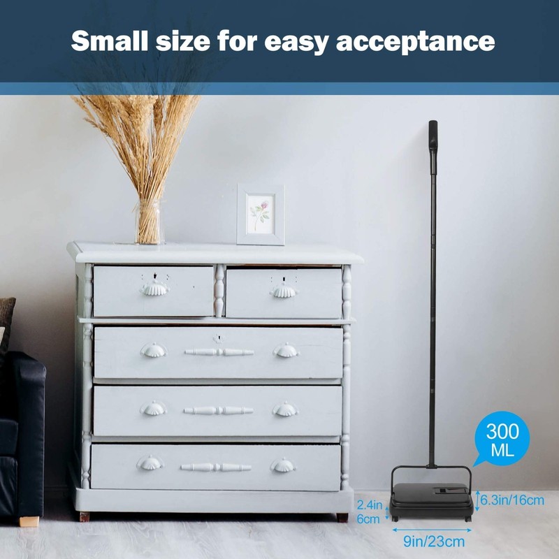 Mini Carpet Sweeper - Lightweight, No Noise, Manual Hand Push for Easy Cleaning gallery