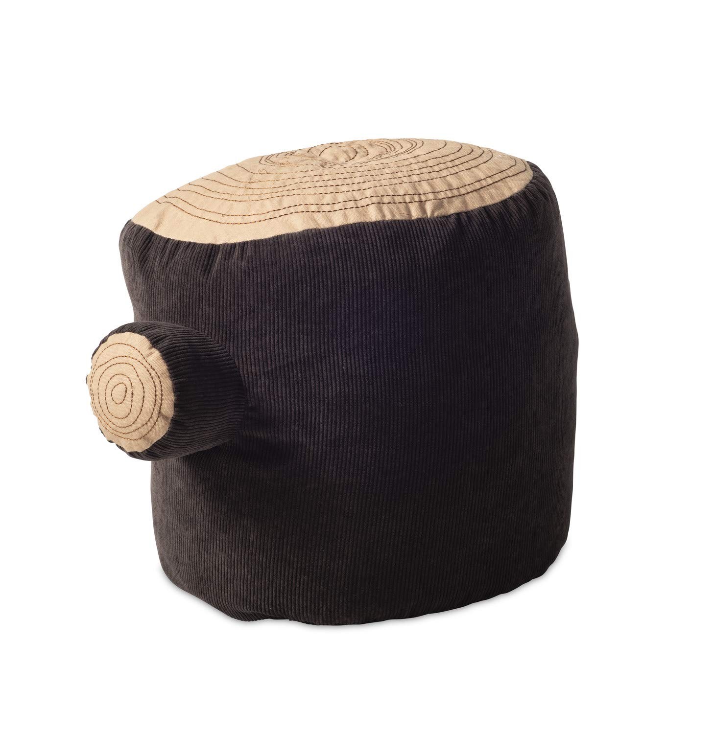 Tree Stump Stool Pouf for Ages 3+, Soft Polyester Seating for Playrooms and R... gallery
