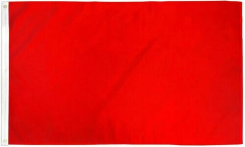 RED Solid Color Flag 3X5ft Blank Flag POLYESTER 100D FADE RESISTANT gallery
