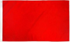 RED Solid Color Flag 3X5ft Blank Flag POLYESTER 100D FADE RESISTANT