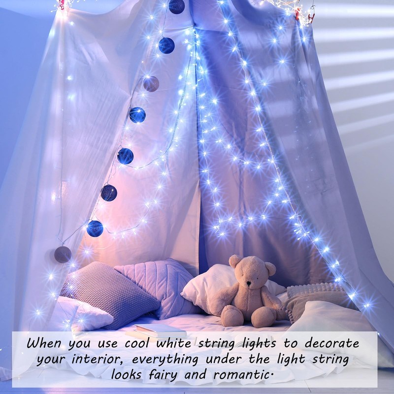 12 Pcs USB String Lights 33 ft 100 LED Fairy Lights Powered String for Christ... gallery