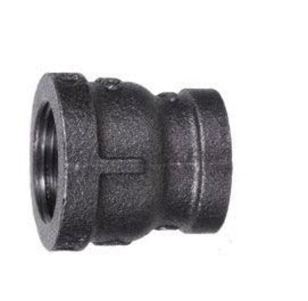BLACK MALLEABLE IRON REDUCING COUPLING (REDUCER),BANDED