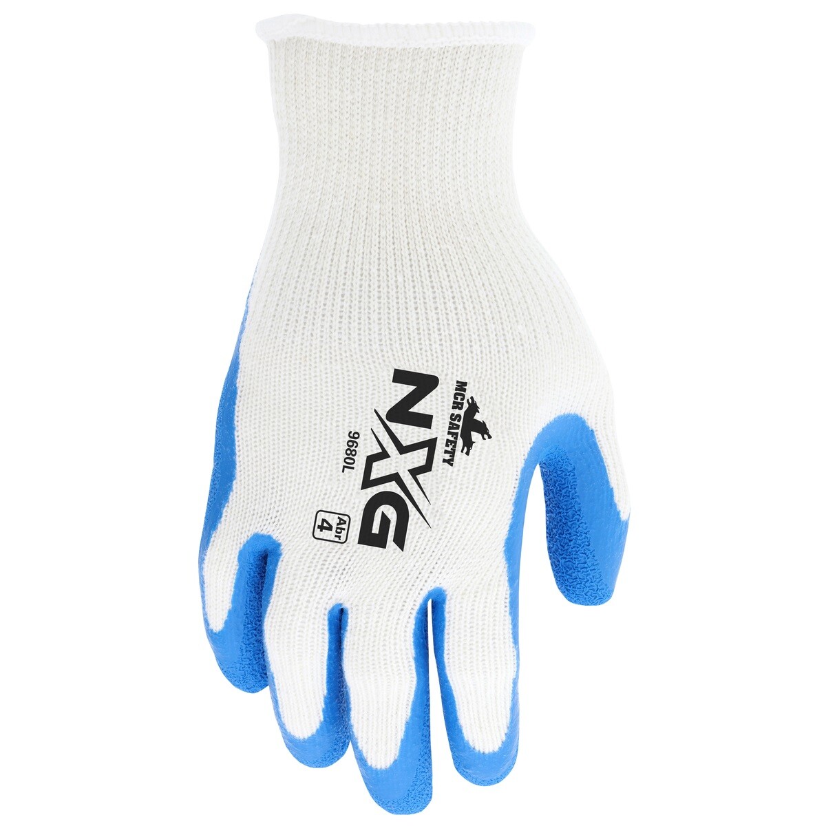 MCR SAFETY FLEX TUFF RUBBER PALM COATED WORK GLOVES BLUE, GENERAL PURPOSE 12/PR gallery