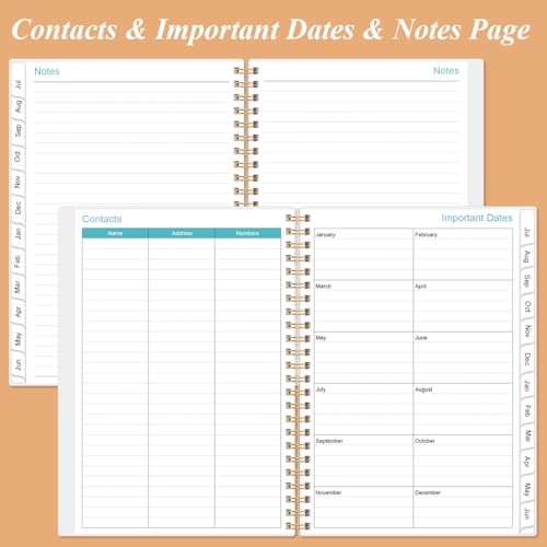2025-2026 Appointment Book & Planner - A5 Daily Hourly 6.4" x 8.5" Rose-Flower gallery