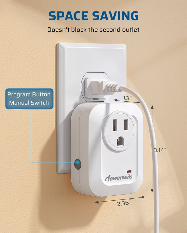 DEWENWILS Remote Control Outlet Wireless Wall Mounted Light Switch,No Wiring gallery