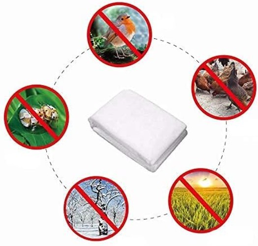 UV Stabilized Drawstring Plant Cover, 32'' x 32'' - Winter Protection Blanket gallery