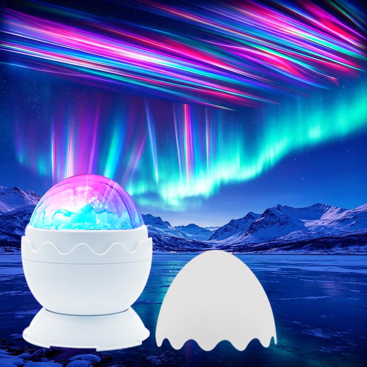 Whole Room Coverage Area Northern Lights Projector Galaxy Aurora 8 Effects Co... gallery