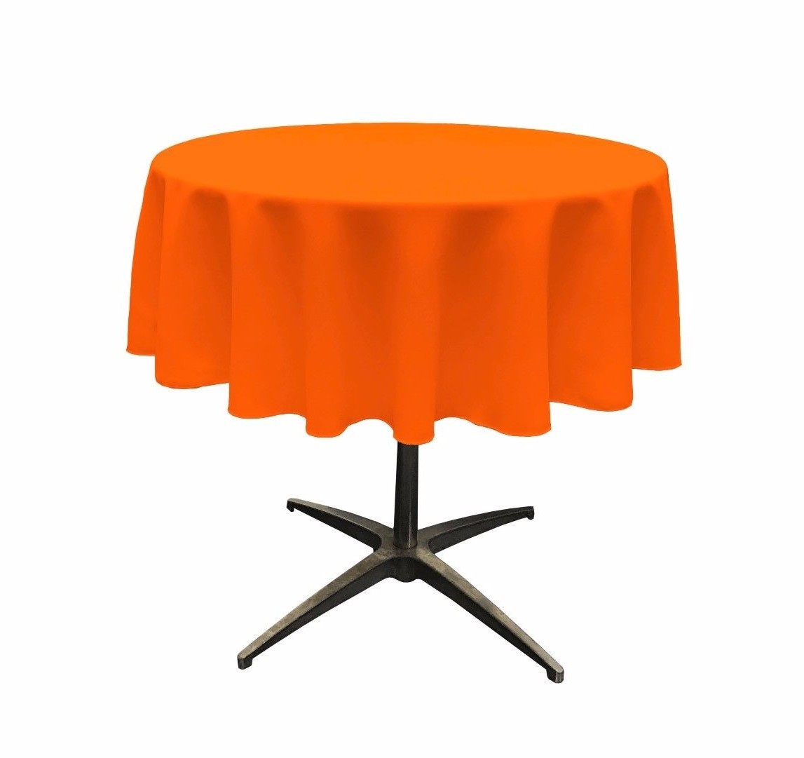 LA Linen Polyester Poplin Round Tablecloth, 51-Inches. Made in USA gallery