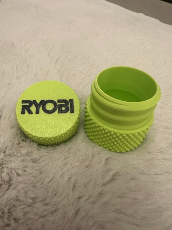 Ryobi Container – Threaded Screw & Parts Storage Box 3D Printed for Tools gallery
