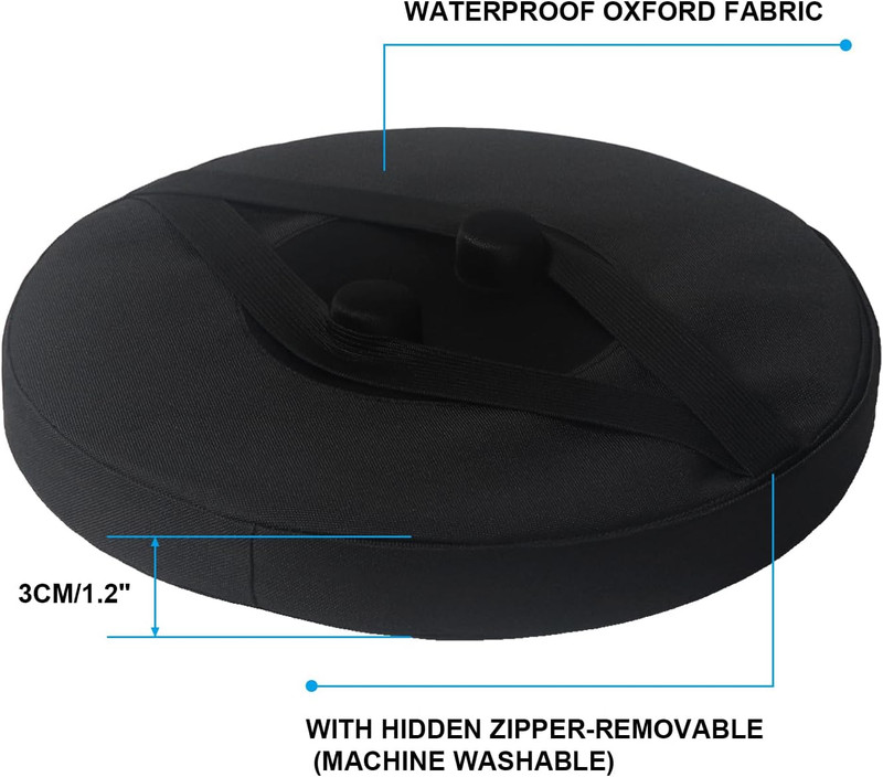 Telescopic Stool Cushion, Round Thickened Folding Stool Seat Cushion with Memory gallery