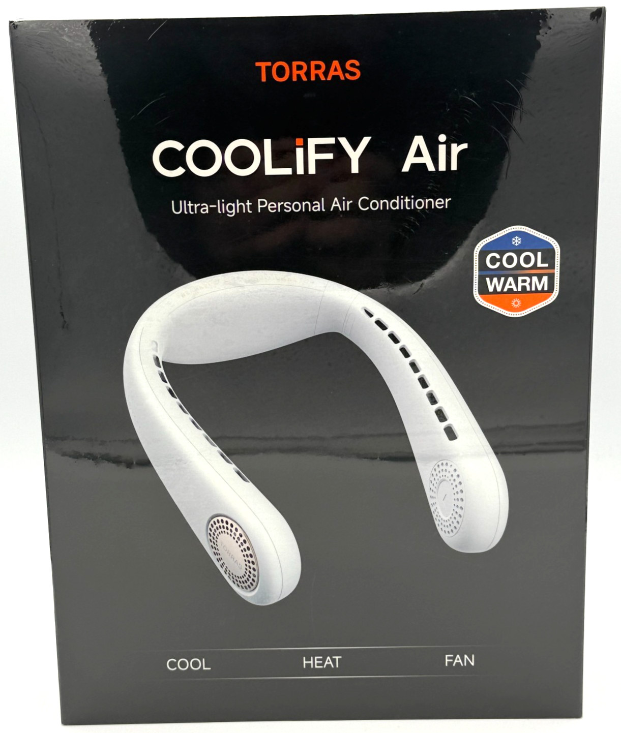 Torras Coolify Air Neck Personal Air Conditioner Ultra-Light Golden White SEALED gallery