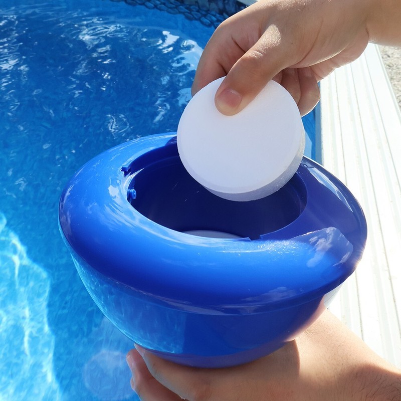Aqua Select Swimming Pool Floating Chlorinator Hold 3 lb of 3" Chlorine Tablets gallery