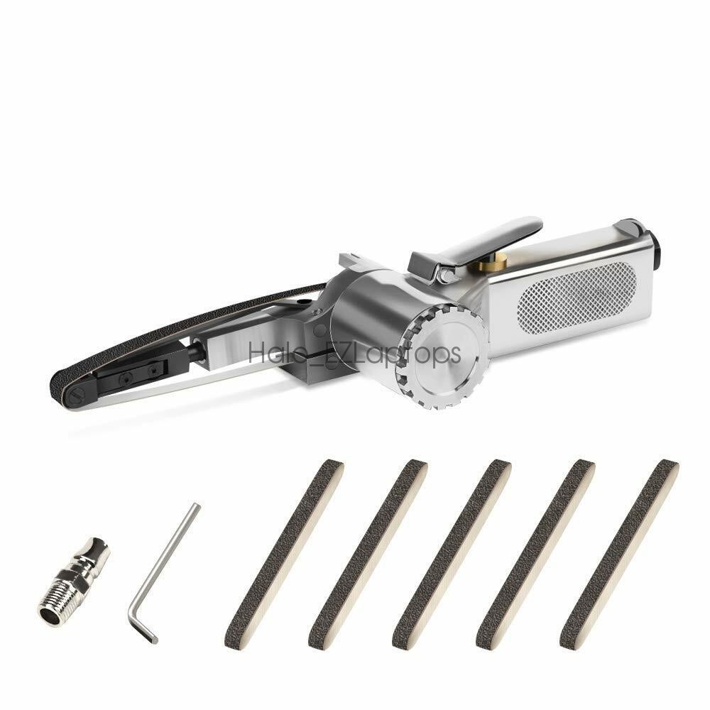 SMALL MINI AIR OPERATED POWER BELT SANDER SANDING GRINDER FILE NARROW WIDTH 3/8 gallery