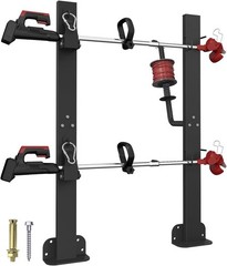 2 Place Weed Eater Rack for Open Trailer, Weedeater Rack with Lockable Hasp M…