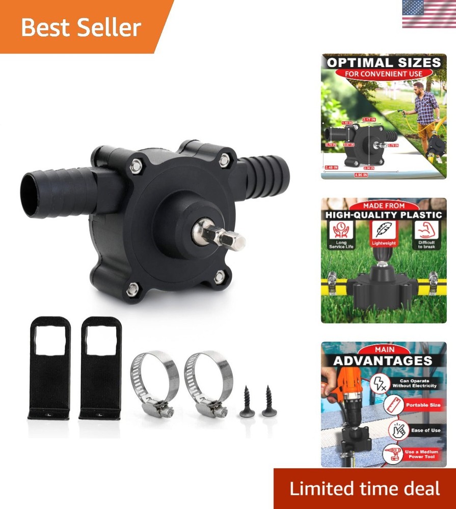 Durable Electric Drill Pump for Efficient Liquid Transfer - Lightweight, 40L/min