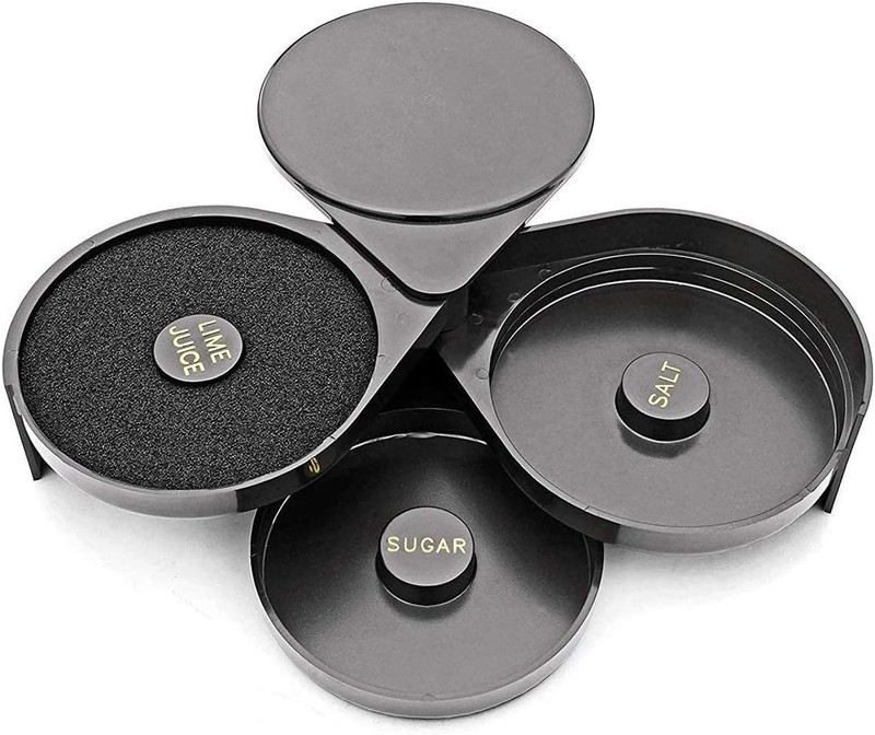High Quality Plastic Cocktail Rimmer with 3 Tiers for Better Drink Presentation gallery