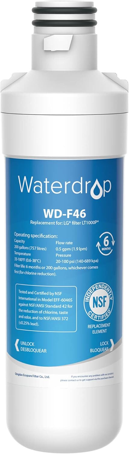 Waterdrop Model WD-F46 Refrigerator Water Filter Replacement gallery