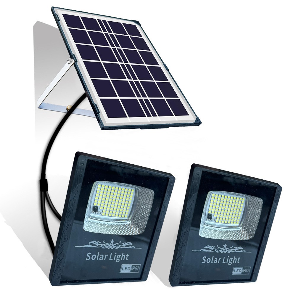 Double Head Solar Power LED Pendant Light Garage Shop Lamp Shed Barn Gazebo Yard gallery