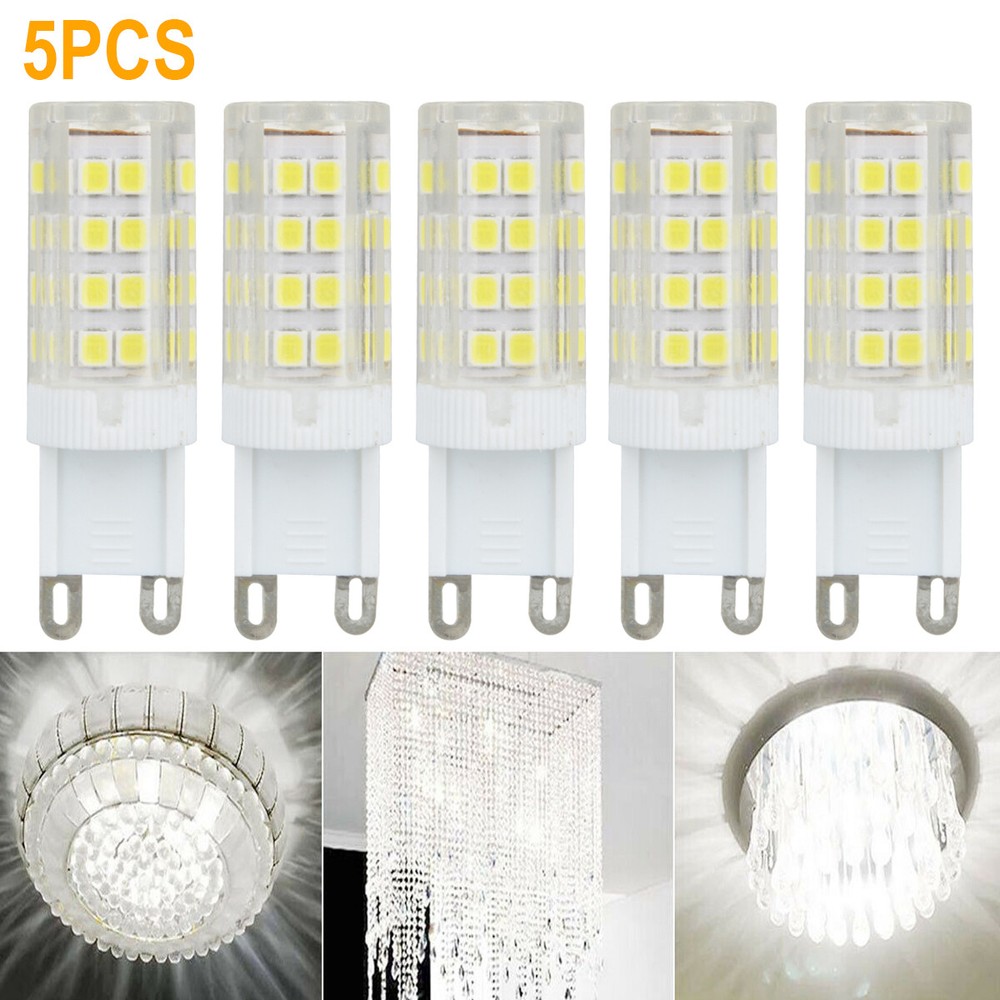 10Pcs G9 7W Dimmable LED Corn Bulb Lamp 6000K 2835 51-SMD Daylight Home Light US