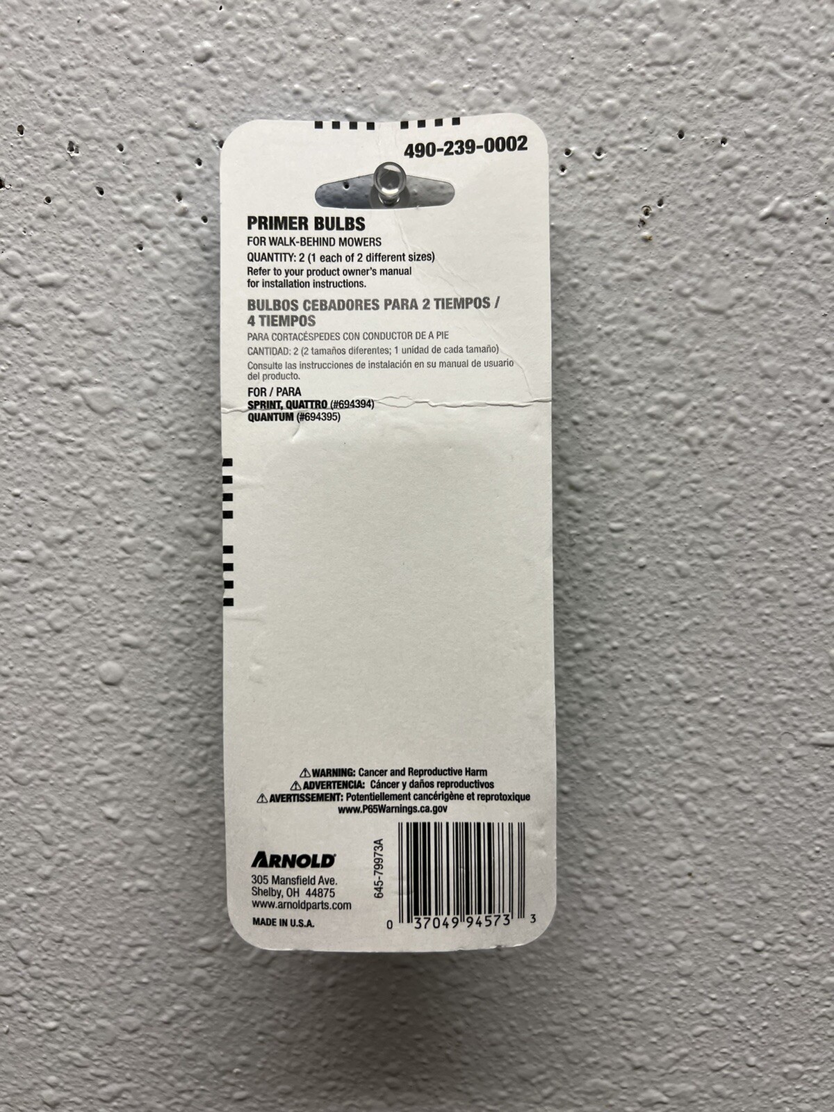 Arnold Replacement Primer Bulbs Briggs and Stratton Small Engine 490-239-002 279 gallery