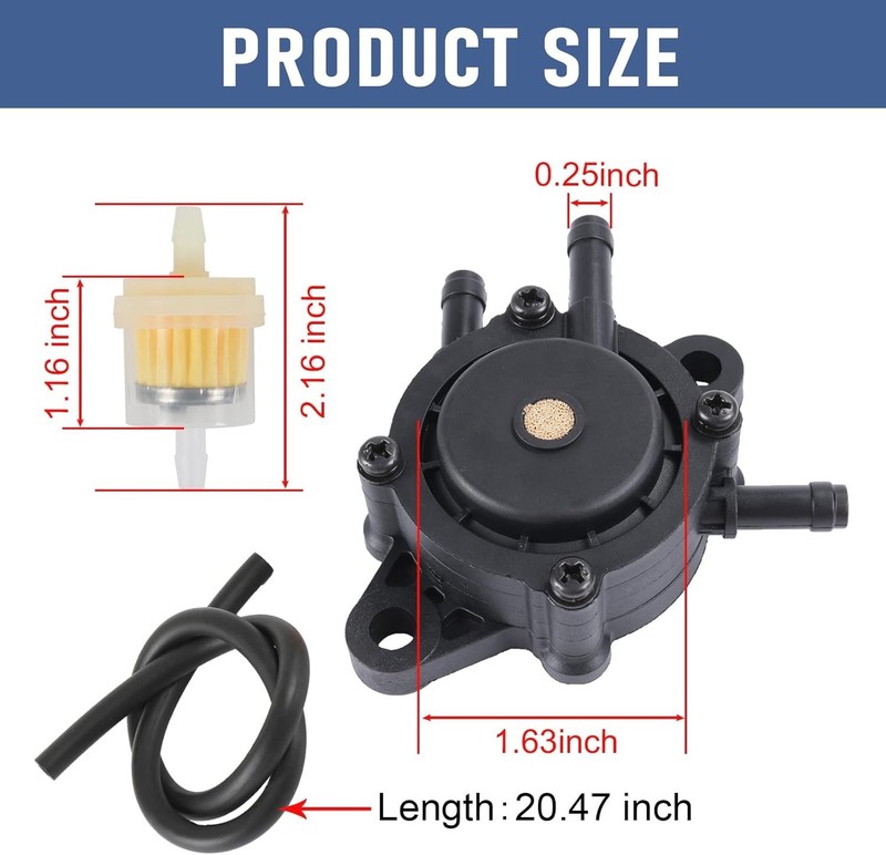 Fuel Pump Replacement For BS 808656 Kohler 7000 Series 17HP-25HP Small Engine... gallery