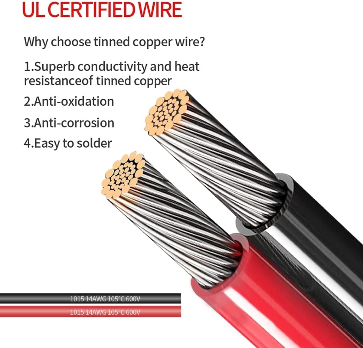2FT 14AWG SAE Power Socket Sidewall Port to O Ring Connecters Extension Cord gallery