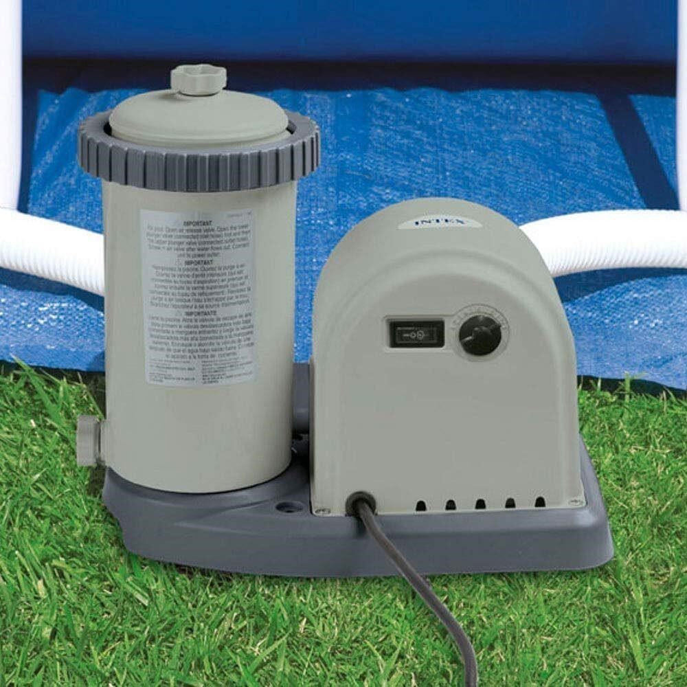 Intex 1500 GPH Easy Set Above Ground Swimming Pool Pump Filter System (Open Box) gallery