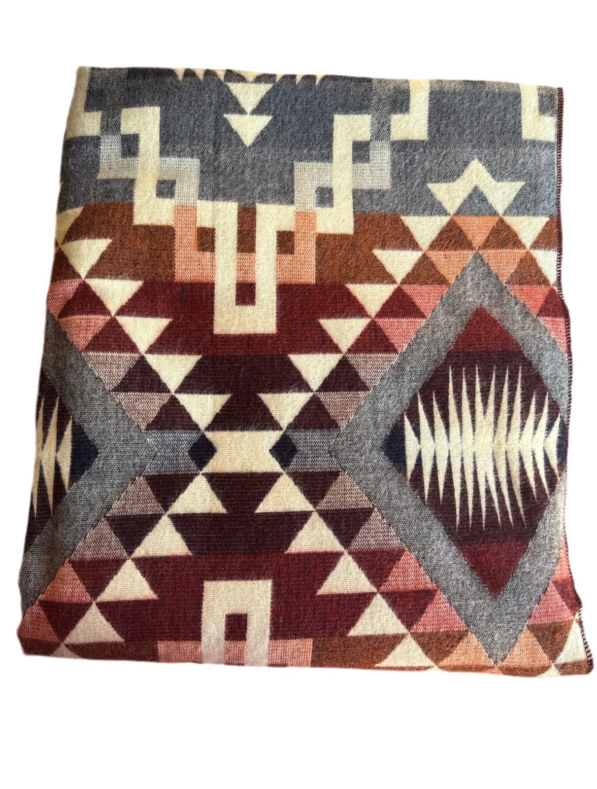 Alpaca Blanket - Cozy Colorful Native Pattern Throw - Made in Ecuador - 202614 gallery