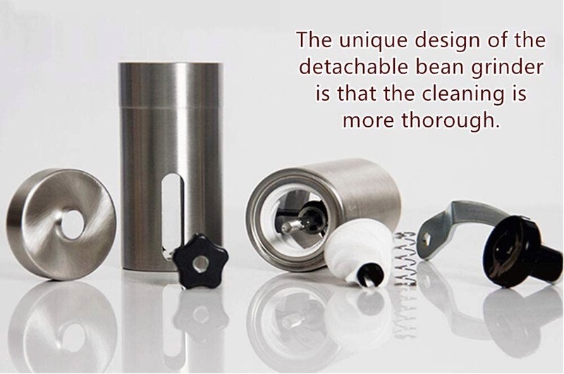 Manual Coffee Bean Grinder Stainless Steel Hand Coffee Mill Ceramic Burr US Ship gallery