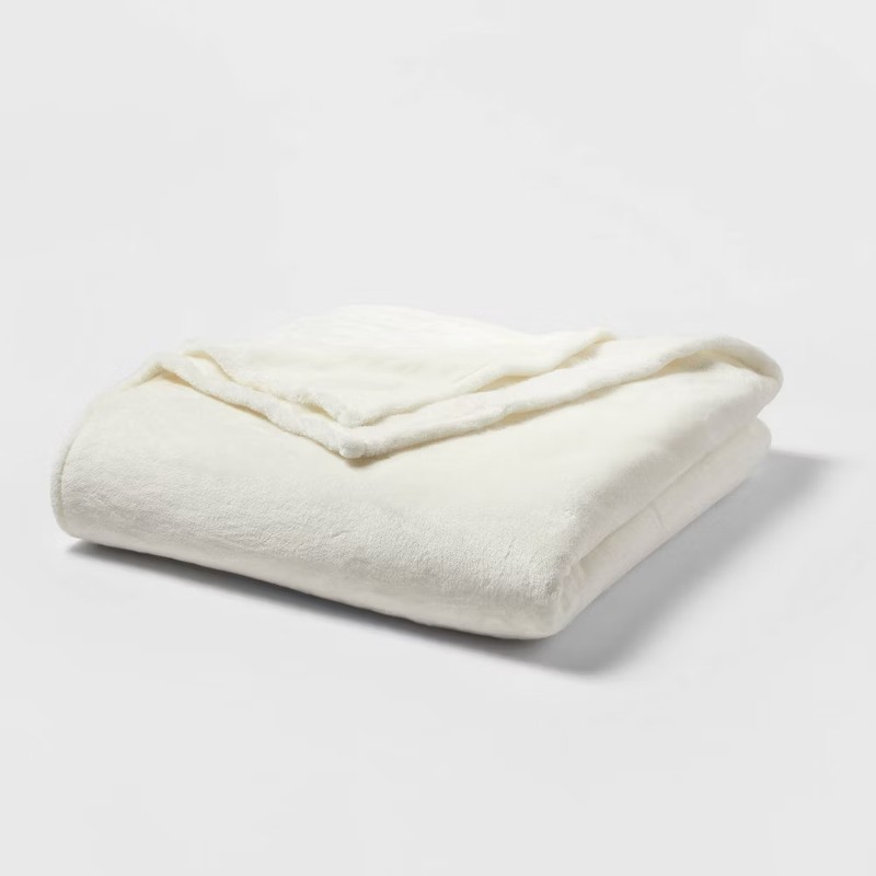 Threshold Microplush Throw Blanket Oversized 92x90 Midweight Post-Consumer gallery