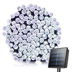 2 Pack Solar String Light 100 LED 33ft 8 Modes Solar Christmas Lights Waterproof