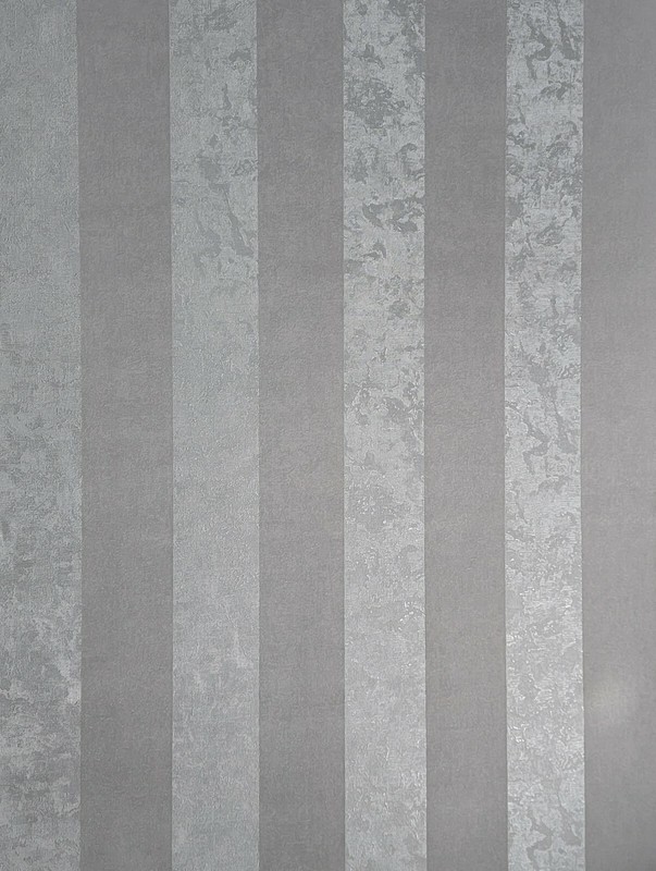 Striped Flocked Textured gray silver metallic flocking stripes velvet Wallpaper gallery