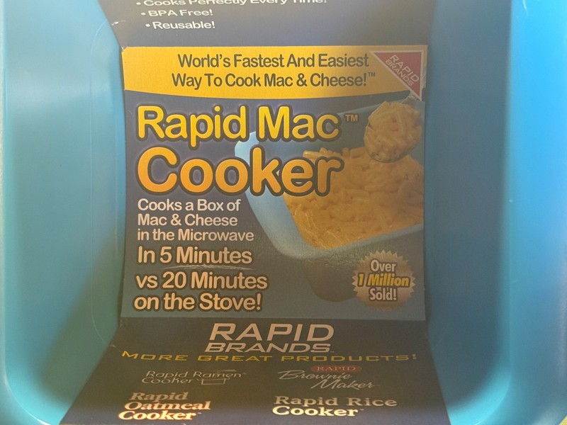 New Rapid Mac Cooker- Microwave Boxed Macaroni and Cheese in 5 Minutes. gallery