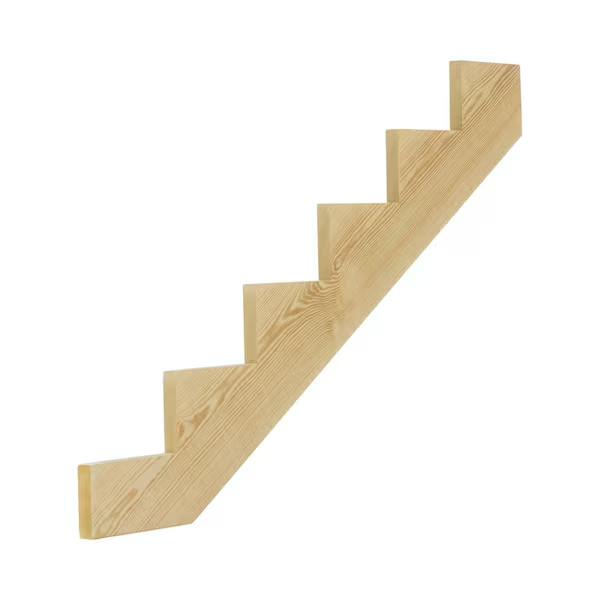 Treated Pine Stair 6-Step Stringer Ground Contact Pressure for Decks and Porch gallery